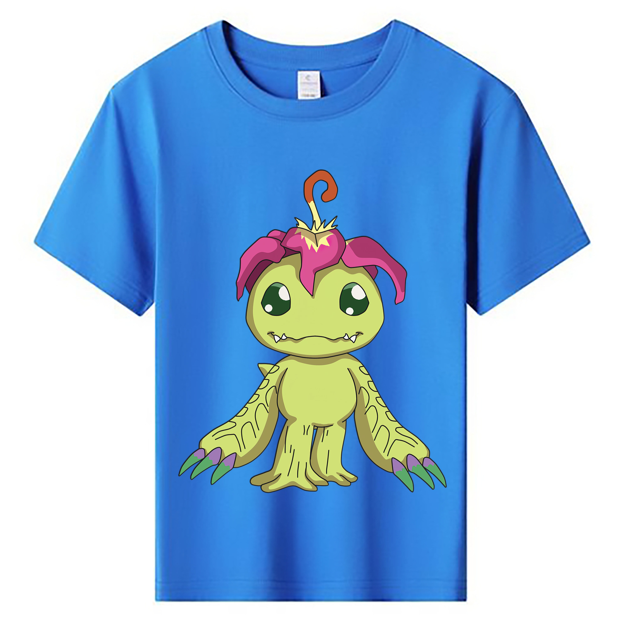 （画像用） Digimon デジタルモンスター/デジモン 綿100％キッズTシャツ（フロントプリント）